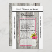 3.5x6 Wegweiser Mason Jar mit Wildblumen Einladung (Vorne/Hinten)