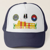 3/60th Inf. ATC-Tango-Boot u. Flecken-Hut Truckerkappe (Vorderseite)