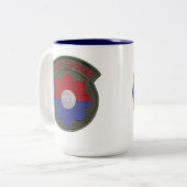 3/60th Infanterie-(Ufer) 9. Abteilungs-Tasse Zweifarbige Tasse (Vorderseite Links)