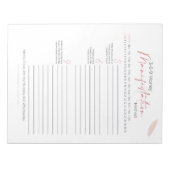 3-6-9 Methodengesetz für die Aufnahme von Notepad Notizblock (Vorderseite)