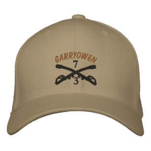 3-7th Cavalry Crossed Sabers OIF Ribbon Custom Hat Bestickte Baseballkappe