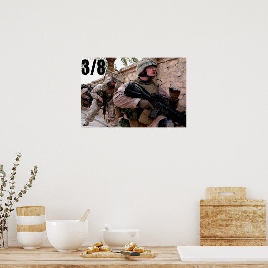 3/8 Marines in Irak Poster (Küche)