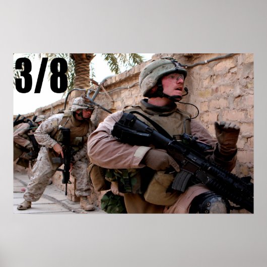 3/8 Marines in Irak Poster (Vorne)