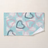 3 Abstraktes Farbmuster Badhandtuch Set (Handtuch)