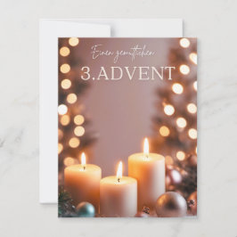 3. Advent Feiertagskarte
