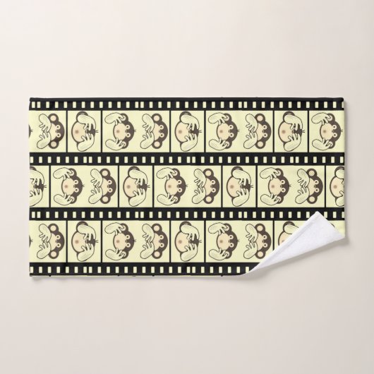 3 Affen Badhandtuch Set (Handtuch)