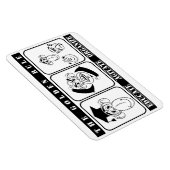 3 Affen bilden Agitate organisieren Magnet (Rechte Seite)