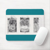 3 Affen Chinesisches Neujahr 2016 Mousepad (Mit Mouse)