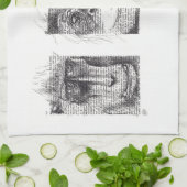 3 Affen für Affe-Jahr-Tierkreis-Geschirrtuch Küchentuch (Gefaltet)