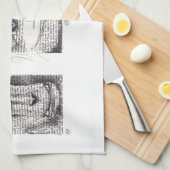 3 Affen für Affe-Jahr-Tierkreis-Geschirrtuch Küchentuch (Viertel Falte)