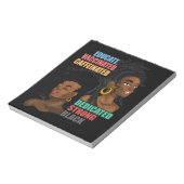 3 African American Women Equality Black Strong Pro Notizblock (Rotiert)