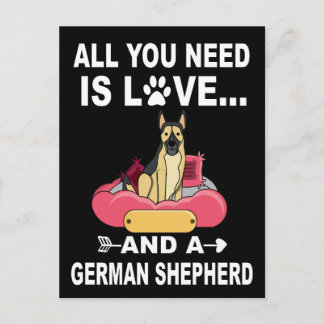 3 Alles was man braucht ist Liebe und ein Deutsche Postkarte