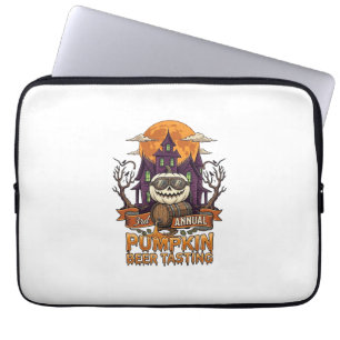 3. alljährliche Kürbisbier-Verkostung Halloween Sp Laptopschutzhülle