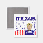 3-AM-HILLARY Magnet (Vorderseite/Rückseite)