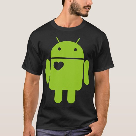 <3 Android T-Shirt (Vorderseite)