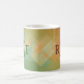 3 Anfangsbuchstabe Grün bis braun Kaffeetasse (Mittel)