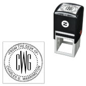 3 Anfangsbuchstabe Monogramm #4 vom Schreibtisch d Permastempel (Beispiel)