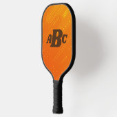 3 Anfangsbuchstabe orange gelb gestuft Pickleball Schläger (Links)