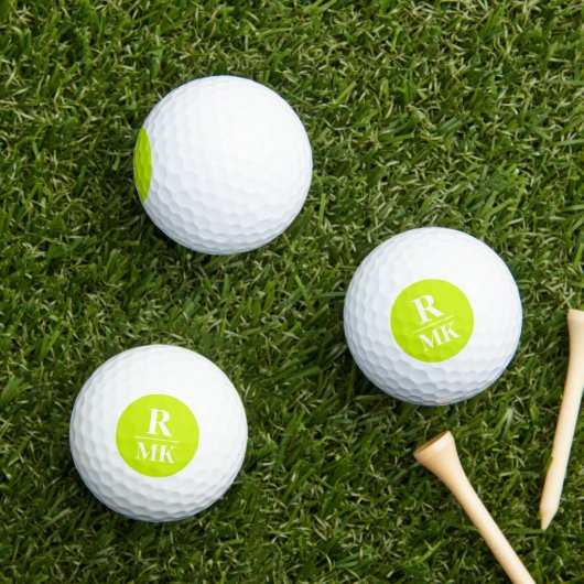 3 Anfangsbuchstaben Acid Yellow fast grün Golfball (Insitu Gras)