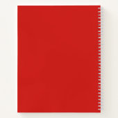 3 Anfangsbuchstaben Monogramm | Rot & Weiß (oder D Notizblock (Rückseite)