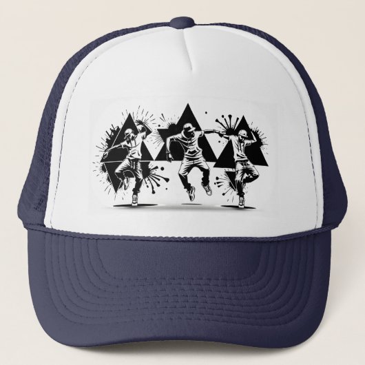 3. Angesagte B&W Truckerkappe (Vorderseite)