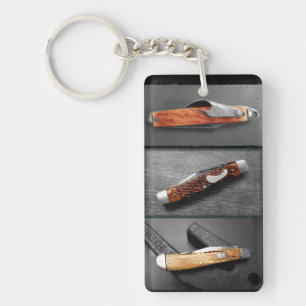 3 antike Taschenmesser Schlüsselanhänger