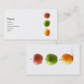 3 Äpfel Visitenkarte (Vorne/Hinten)