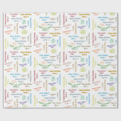 3. April Geburtstag Geschenkpapier (Flach)