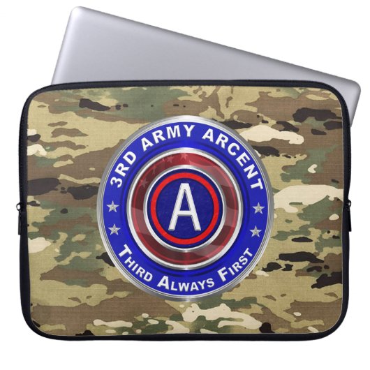 3. Armee ARCENT Laptopschutzhülle (Vorderseite)