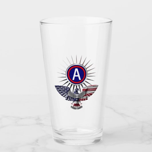 3. Armee Patch Spiked Rahmen Glas (Vorderseite)