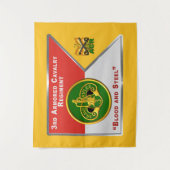 3. Armored Cavalry Regiment "Brave Rifles" Wandteppich (Vorderseite)