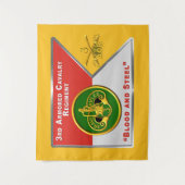3. Armored Cavalry Regiment "Brave Rifles" Wandteppich (Vorderseite)