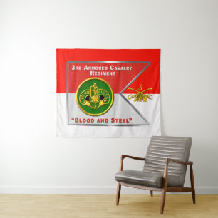 3. Armored Cavalry Regiment "Brave Rifles" Wandteppich