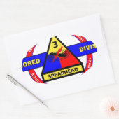 3. ARMORIERTE ABTEILUNG "SPEARHEAD-DRITTE HERDE" OVALER AUFKLEBER (Umschlag)