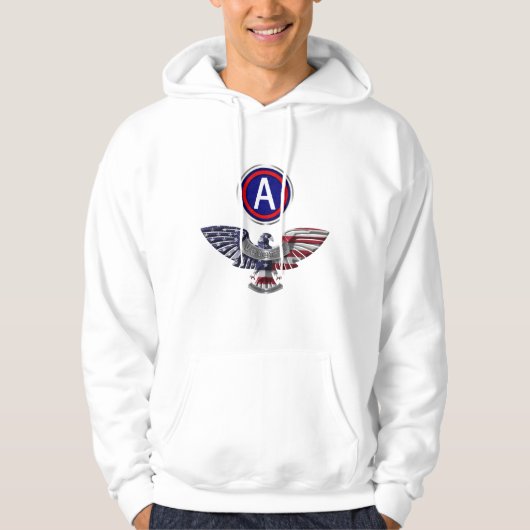 3. ARMY ARCENT HOODIE (Vorderseite)