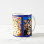 3 Art Katzen von Louis Wain, Kaffeetasse (VorderseiteRechts)