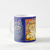 3 Art Katzen von Louis Wain, Kaffeetasse (Vorderseite Links)