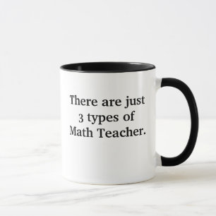 3 Arten Mathe-Lehrer-Tassen-schlechter lustiger Tasse