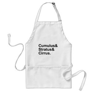 3 Arten von Wolkenbildung Cumulus Stratus Cirrus Schürze