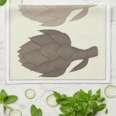 3 Artichokes Kitchen Towel Geschirrtuch (Gefaltet)