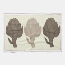 3 Artichokes Kitchen Towel