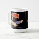 3 Asian Arowanas Kaffeetasse (Vorderseite Links)