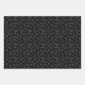 3 ASL-Blume - weiß, hinten und grün Geschenkpapier Set (Vorderseite 2)