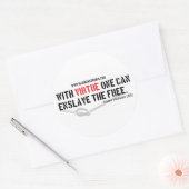 3" Aufkleber "Imam Hussein Quote" (Umschlag)