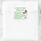 3" Aufkleber mit einem Hinweis für mich Design (Tasche)