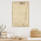 3 Ausblick auf die Küste, Chile Poster (Küche)