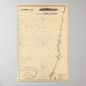 3 Ausblick auf die Küste, Chile Poster (Vorne)