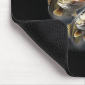 3 B Fische auf dem Mond Funny B Fischen Lover Fish Mousepad (Ecke)