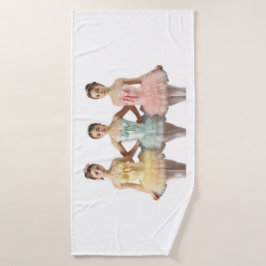 3 bailarinas en tonos suaves Toalla Badehandtuch