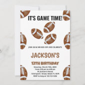 3 Balls Fußball Einladungen zum Geburtstag (Vorderseite)